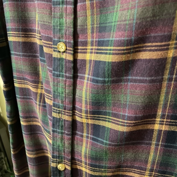 Ralph Lauren Casual Button Down Shirt in Purple and Green - Picture 3 of 6